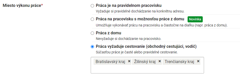 Profesia.sk - Práca vyžaduje cestovanie