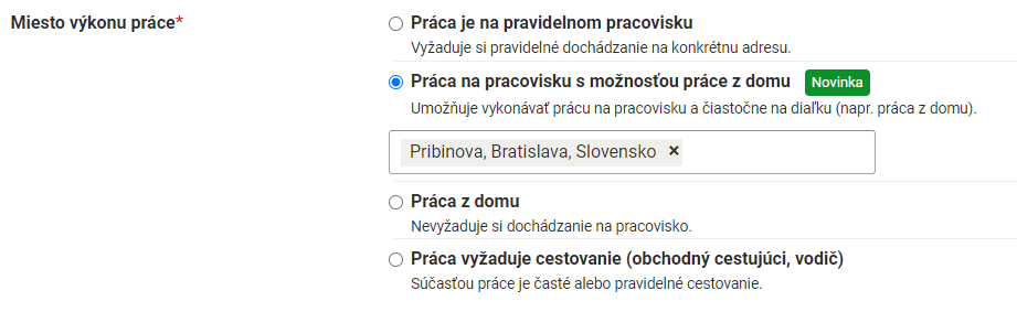 Profesia.sk - Práca na pracovisku s možnosťou práce z domu