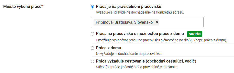 Profesia.sk - Práca na pravidelnom pracovisku